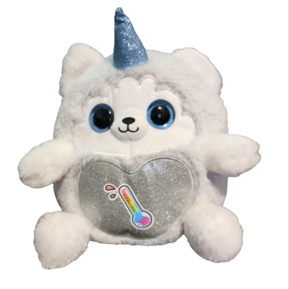 Rainbocorn Puppycorn Rescue Surprice Husky plush with blue glitter - Picture 1 of 4